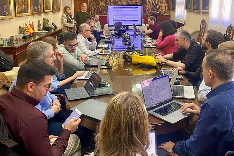 Los participantes del proyecto Nemecys en una reunion de trabajo